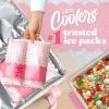 image:imageCool Coolers by Fit amp Fresh Reusable Ice Packs for Coolers  Large LongLasting Freezer Packs Puncture Resistant BPAFree Gel Ice Packs for Coolers Lunch Boxes Camping amp Picnic 2PK Pink GinghamPink Gingham