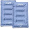 image:imageCool Coolers Reusable XL Soft Ice Packs for Coolers LongLasting Lunch Box Ice Pack High Performance Quick Freeze 2Pk Taupe StripeCornflower Blue