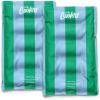 image:imageCool Coolers Reusable XL Soft Ice Packs for Coolers LongLasting Lunch Box Ice Pack High Performance Quick Freeze 2Pk Taupe StripeGreen Blue Stripe