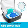 image:imageFit amp Fresh Lunch Box For Kids Boys amp Girls School Camp Insulated Bag With Shoe Charm Slots For Personalization Holographic PinkBlack