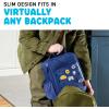 image:imageFit amp Fresh Lunch Box For Kids Boys amp Girls School Camp Insulated Bag With Shoe Charm Slots For Personalization Holographic PinkNavy Blue