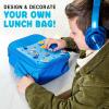 image:imageFit amp Fresh Lunch Box For Kids Boys amp Girls School Camp Insulated Bag With Shoe Charm Slots For Personalization Holographic PinkOcean Blue