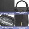 image:imageFit amp Fresh Bloomington Lunch Bag for Women  Insulated Large Lunch Box for Work with Containers LeakResistant StainResistant Zipper Closure Black Feline FineBlack