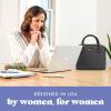 image:imageFit amp Fresh Bloomington Lunch Bag for Women  Insulated Large Lunch Box for Work with Containers LeakResistant StainResistant Zipper Closure Black Feline FineBlack