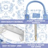 image:imageFit amp Fresh Bloomington Lunch Bag for Women  Insulated Large Lunch Box for Work with Containers LeakResistant StainResistant Zipper Closure Blue Cupid BowsBlue Cupid