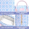 image:imageFit amp Fresh Bloomington Lunch Bag for Women  Insulated Large Lunch Box for Work with Containers LeakResistant StainResistant Zipper Closure Blue Cupid BowsBubble Gum