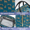 image:imageFit amp Fresh Bloomington Lunch Bag for Women  Insulated Large Lunch Box for Work with Containers LeakResistant StainResistant Zipper Closure Blue Cupid BowsTeal Cheetah