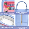 image:imageFit amp Fresh Bloomington Lunch Bag for Women  Insulated Large Lunch Box for Work with Containers LeakResistant StainResistant Zipper Closure Blue Cupid BowsRose Sardine Can