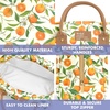 image:imageFit amp Fresh Bloomington Lunch Bag for Women  Insulated Large Lunch Box for Work with Containers LeakResistant StainResistant Zipper Closure Blue Cupid BowsOrange Blossoms