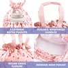image:imageFit amp Fresh Cromwell Drawstring Lunch Bag for Women Complete Lunch Set with 2 Containers StainResistant LeakResistant Teacher Lunchbox Pink Dainty FlowersPink Dainty Flowers