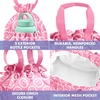 image:imageFit amp Fresh Cromwell Drawstring Lunch Bag for Women Complete Lunch Set with 2 Containers StainResistant LeakResistant Teacher Lunchbox Pink Dainty FlowersFuchsia Smiles