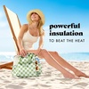 image:imageFit amp Fresh Cromwell Drawstring Lunch Bag for Women Complete Lunch Set with 2 Containers StainResistant LeakResistant Teacher Lunchbox Pink Dainty FlowersGreen