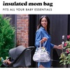 image:imageFit amp Fresh Cromwell Drawstring Lunch Bag for Women Complete Lunch Set with 2 Containers StainResistant LeakResistant Teacher Lunchbox Pink Dainty FlowersPurple Floral Toile
