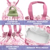 image:imageFit amp Fresh Cromwell Drawstring Lunch Bag for Women Complete Lunch Set with 2 Containers StainResistant LeakResistant Teacher Lunchbox Pink Dainty FlowersPink Floral Toile