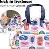 image:imageFit amp Fresh Cromwell Drawstring Lunch Bag for Women Complete Lunch Set with 2 Containers StainResistant LeakResistant Teacher Lunchbox Pink Dainty FlowersAssorted Sardine Cans