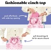 image:imageFit amp Fresh Cromwell Drawstring Lunch Bag for Women Complete Lunch Set with 2 Containers StainResistant LeakResistant Teacher Lunchbox Pink Dainty FlowersPink Floral Toile