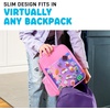 image:imageFit amp Fresh Customizable Charm Lunch Bag for Boys amp Girls Soccer Kids Lunch Box with 6 Sports Charms Premium Insulated Reusable Lunch Tote for SchoolHolographic Pink