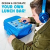 image:imageFit amp Fresh Customizable Charm Lunch Bag for Boys amp Girls Soccer Kids Lunch Box with 6 Sports Charms Premium Insulated Reusable Lunch Tote for SchoolOcean Blue