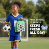 image:imageFit amp Fresh Customizable Charm Lunch Bag for Boys amp Girls Soccer Kids Lunch Box with 6 Sports Charms Premium Insulated Reusable Lunch Tote for SchoolGreen Soccer