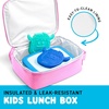 image:imageFit amp Fresh Customizable Charm Lunch Bag for Boys amp Girls Soccer Kids Lunch Box with 6 Sports Charms Premium Insulated Reusable Lunch Tote for SchoolHolographic Pink
