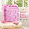 image:imageFit amp Fresh Luna Kids Lunch Bag for Girls  Insulated Kids Lunch Bag for School Cute Lunch Box for Kids Bento Lunch Bag with Bow Handle Reusable Lunch Tote for School amp Travel Cornflower in BloomSweet Pink Block Print