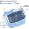 image:imageFit amp Fresh Luna Kids Lunch Bag for Girls  Insulated Kids Lunch Bag for School Cute Lunch Box for Kids Bento Lunch Bag with Bow Handle Reusable Lunch Tote for School amp Travel Cornflower in BloomCornflower in Bloom