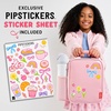 image:imageFit amp Fresh x Pipsticks Insulated Kids Lunch Bag with Stickers  Customizable Lunch Box for SchoolPink Gingham