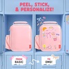 image:imageFit amp Fresh x Pipsticks Insulated Kids Lunch Bag with Stickers  Customizable Lunch Box for SchoolPink Gingham