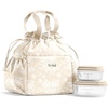 Tan Floral Toile