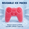 image:imageCool Coolers Kids Shaped Ice Packs for Lunch Boxes  Reusable Slim Ice Packs for Kids Lunch Box Freezer Packs for Bento Boxes Long Lasting BPA Free for School Camp amp Sports Game Controllers 4PkGame Pad 4 Pack