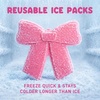 image:imageCool Coolers Kids Shaped Ice Packs for Lunch Boxes  Reusable Slim Ice Packs for Kids Lunch Box Freezer Packs for Bento Boxes Long Lasting BPA Free for School Camp amp Sports Bows 4PkMulticolor Bows