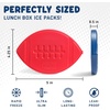 image:imageCool Coolers Kids Shaped Ice Packs for Lunch Boxes  Reusable Slim Ice Packs for Kids Lunch Box Freezer Packs for Bento Boxes Long Lasting BPA Free for School Camp amp Sports Bows 4PkMulticolor Footballs