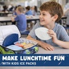image:imageCool Coolers Kids Shaped Ice Packs for Lunch Boxes  Reusable Slim Ice Packs for Kids Lunch Box Freezer Packs for Bento Boxes Long Lasting BPA Free for School Camp amp Sports Bows 4PkMulticolor Footballs