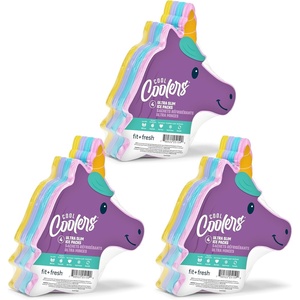 image:imageCool Coolers Kids Shaped Ice Packs for Lunch Boxes  Reusable Slim Ice Packs for Kids Lunch Box Freezer Packs for Bento Boxes Long Lasting BPA Free for School Camp amp Sports Game Controllers 4PkUnicorn  12 PK