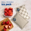 image:imageFit amp Fresh Cool Coolers Soft Ice for Lunch Bags 2pk Flexible Stretch Nylon Durable Reusable Lunch Box Ice Packs Soft Ice Reusable Freezer Packs Lunch Ice Cornflower Blue PicnicTaupe Checkerboard 2 Pack