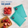 image:imageFit amp Fresh Cool Coolers Soft Ice for Lunch Bags 2pk Flexible Stretch Nylon Durable Reusable Lunch Box Ice Packs Soft Ice Reusable Freezer Packs Lunch Ice Cornflower Blue PicnicTeal 2 Pack