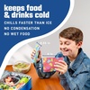 image:imageFit amp Fresh Cool Coolers Soft Ice for Lunch Bags 2pk Flexible Stretch Nylon Durable Reusable Lunch Box Ice Packs Soft Ice Reusable Freezer Packs Lunch Ice Cornflower Blue PicnicGummy Bears 2 Pack