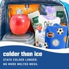 image:imageFit amp Fresh Cool Coolers Soft Ice for Lunch Bags 2pk Flexible Stretch Nylon Durable Reusable Lunch Box Ice Packs Soft Ice Reusable Freezer Packs Lunch Ice Cornflower Blue PicnicSports Balls 2 Pack