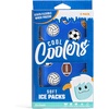 image:imageFit amp Fresh Cool Coolers Soft Ice for Lunch Bags 2pk Flexible Stretch Nylon Durable Reusable Lunch Box Ice Packs Soft Ice Reusable Freezer Packs Lunch Ice Cornflower Blue PicnicSports Balls 2 Pack