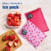 image:imageFit amp Fresh Cool Coolers Soft Ice for Lunch Bags 2pk Flexible Stretch Nylon Durable Reusable Lunch Box Ice Packs Soft Ice Reusable Freezer Packs Lunch Ice Cornflower Blue PicnicSweet Pink Print 2 Pack