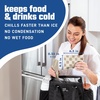 image:imageFit amp Fresh Cool Coolers Soft Ice for Lunch Bags 2pk Flexible Stretch Nylon Durable Reusable Lunch Box Ice Packs Soft Ice Reusable Freezer Packs Lunch Ice Cornflower Blue PicnicTaupe Checkerboard 2 Pack
