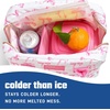image:imageFit amp Fresh Cool Coolers Soft Ice for Lunch Bags 2pk Flexible Stretch Nylon Durable Reusable Lunch Box Ice Packs Soft Ice Reusable Freezer Packs Lunch Ice Cornflower Blue PicnicPink Bows 2 Pack
