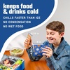 image:imageFit amp Fresh Cool Coolers Soft Ice for Lunch Bags 2pk Flexible Stretch Nylon Durable Reusable Lunch Box Ice Packs Soft Ice Reusable Freezer Packs Lunch Ice Cornflower Blue PicnicSports Balls 2 Pack