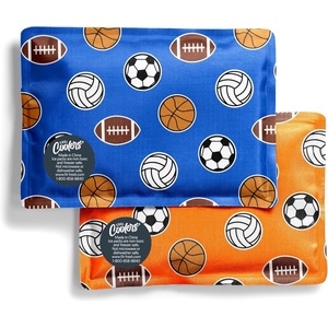 image:imageFit amp Fresh Cool Coolers Soft Ice for Lunch Bags 2pk Flexible Stretch Nylon Durable Reusable Lunch Box Ice Packs Soft Ice Reusable Freezer Packs Lunch Ice Cornflower Blue PicnicSports Balls 2 Pack