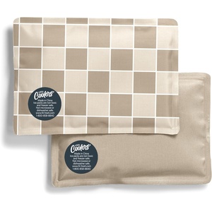 image:imageFit amp Fresh Cool Coolers Soft Ice for Lunch Bags 2pk Flexible Stretch Nylon Durable Reusable Lunch Box Ice Packs Soft Ice Reusable Freezer Packs Lunch Ice Cornflower Blue PicnicTaupe Checkerboard 2 Pack