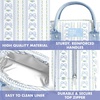 image:imageFit amp Fresh Bloomington Lunch Bag for Women  Insulated Large Lunch Box for Work with Containers LeakResistant Gingham TanBlue Wallpaper Bows