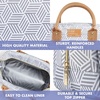 image:imageFit amp Fresh Bloomington Lunch Bag for Women  Insulated Large Lunch Box for Work with Containers LeakResistant Gingham TanGrey Seaport Geo