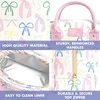 image:imageFit amp Fresh Bloomington Lunch Bag for Women  Insulated Large Lunch Box for Work with Containers LeakResistant Gingham TanPink Dainty Bows