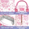 image:imageFit amp Fresh Bloomington Lunch Bag for Women  Insulated Large Lunch Box for Work with Containers LeakResistant Gingham TanPink Toile