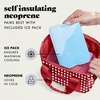 image:imageFit amp Fresh Remi Lunch Bag for Women Work  Neoprene Lunch Tote with Containers amp Ice Pack Reusable Meal Prep Lunch Box Large Capacity Machine WashableRed Gingham